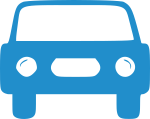 auto icon blue